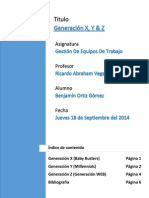 Generación: X, Y & Z.