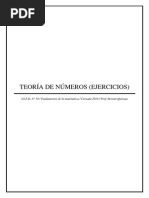 Teoría de Números (Ejercicios) - Prof. Hernán Quiroga PDF