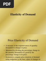 Elasticity of Demand