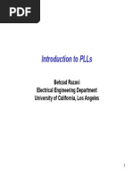 Introduction To PLLS: Behzad Razavi Electrical Engineering Department University of California, Los Angeles