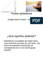 Textos Epistolares