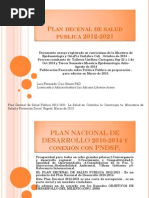 PLAN DECENAL DE SALUD PUBLICA Version Completa PDF