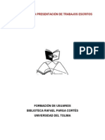 Pautas para La Presentación de Trabajos Escritos-1 PDF