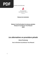 Les Alternatives en Procédure Pénale PDF