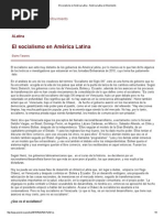 El Socialismo en América Latina - América Latina en Movimiento PDF