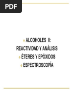 Alcoholes II, Éteres y Epóxidos Espectroscopía IR y RMN PDF