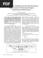 Interpolation Technique For Encoder Resolution Improvement in Permanent Magnet Synchronous Motor Drives PDF