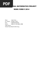 Additional Mathematics Project Work Form 5 2014