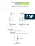 LISTA DE EXERCÃ CIOS Circuito Paralelo, Divisor de Corrente PDF