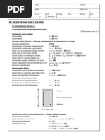 EC2 Beam Section Design