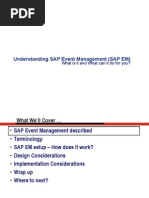 Understanding SAP Event Management