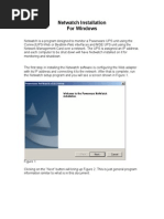 Netwatch Installation For Windows