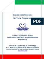 Course Specifications: M. Tech. Programme