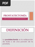 PROSTATECTOMÍA