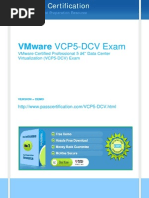 Vmware Certified Professional 5 Â " Data Center Virtualization (Vcp5-Dcv) Exam