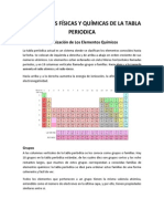 Propiedades Físicas y Químicas de La Tabla Periodica