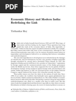 Economic History and Modern India: Redefining The Link: Tirthankar Roy