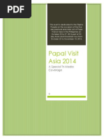 Papal Visit To Asia and Oceania 2014