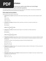 Maths Difficult Percentage Questions