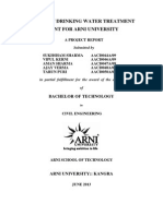 Design of Drinking Water Treatment Plant