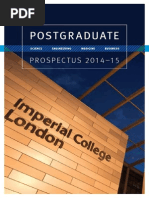 Imprial College London Postgraduate Prospectus 2014-15 PDF