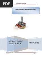 Fuente de Voltaje Regulable Con LM317T PDF