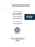 Static and Dynamic Analysis of HCR Spur Gear Drive Using