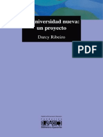 Darcy Ribeiro - La Universidad Nueva, Un Proyecto PDF