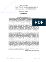 Traducción Al Español de Los Pasajes en Latín de El Nombre de La Rosa PDF