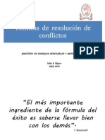 Técnicas de Resolución de Conflictos - Clase MERMA PDF