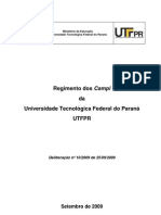 Regimento Dos Campi Da UTFPR