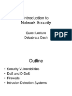 Introduction To Network Security: Guest Lecture Debabrata Dash