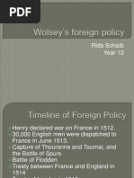 Wolsey's Foreign Policy