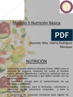 Módulo II Nutrición Básica