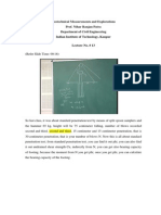 Geotechnical Measurements Data