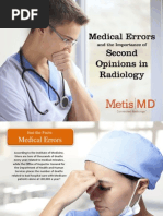 Medical Errors and The Importance of Second Opinions in Radiology