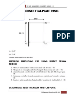 Designing of Flat Plate Corner Panel by DDM