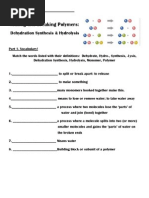 Synthesis and Hydrolysis