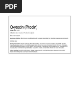 Oxytocin (Pitocin) : Slide 1