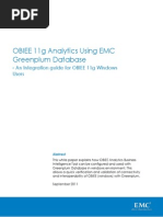 OBIEE 11g Analytics Using EMC Greenplum Database: - An Integration Guide For OBIEE 11g Windows Users