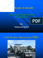 Roadcare (M) SDN BHD: Cold In-Place Recycling Technology