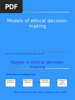 Models in Ethical Decision Making