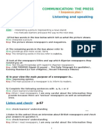 Unit Plan - 1AS (Unit 2 - Communication - The Press Our Findings Show) - 1