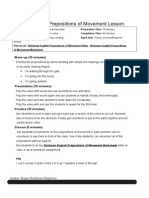 Stickman English Prepositions of Movement Lesson Plan