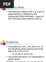 Harmonic Mean