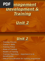 Management Development & Training Unit 2