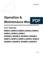 Doosan D20S-5 Operation 