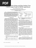 Low Operating Voltage and Short Settling Time CMOS Charge Pump