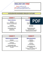 English On Fire Business English Outline