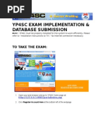 Yp4sc Exam Implementation & Database Submission